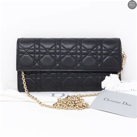 lady dior long wallet on chain|christian Dior wallet price list.